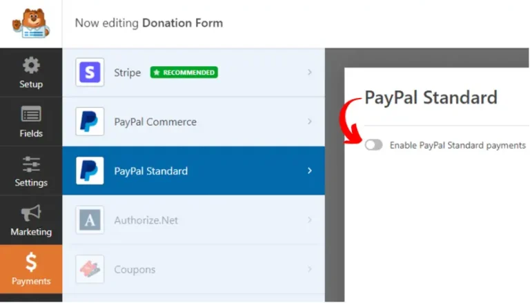 PayPal standard for PayPal donation