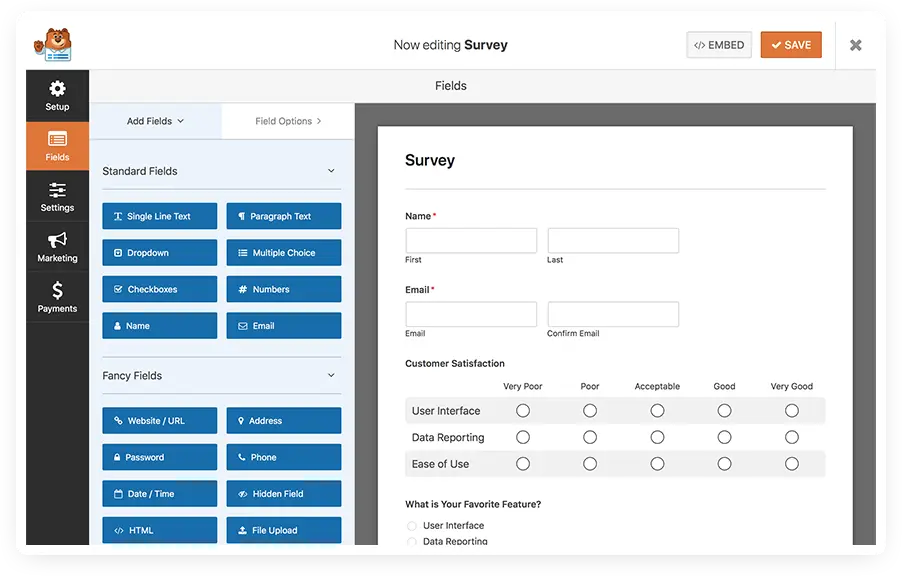 WordPress surveys