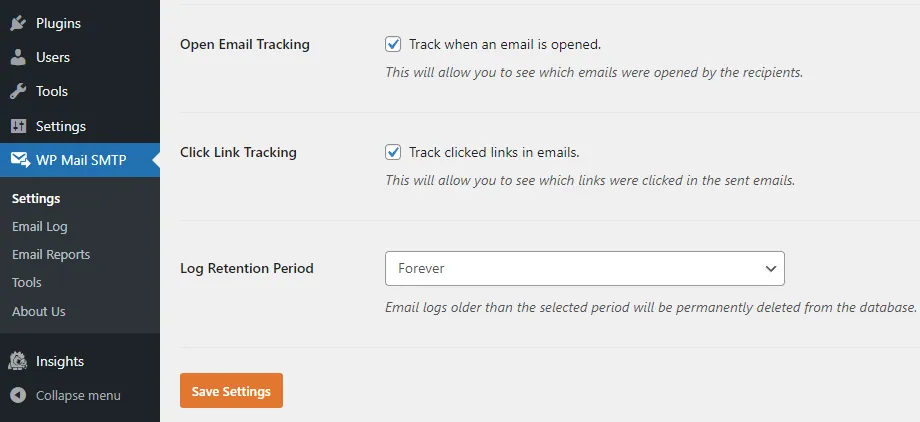 track email open rate and click rate