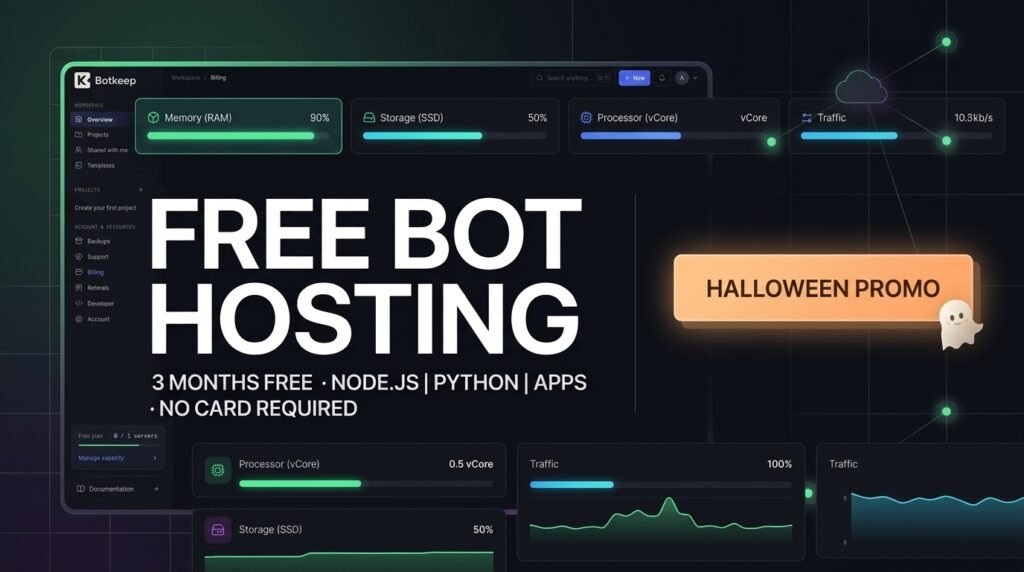 How to Get 3 Months of Free Bot Hosting on Botkeep (No Credit Card)