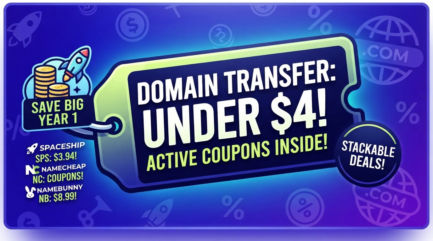 Transfer a Domain Name for Cheap Under $4